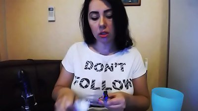 è´ªå¾—æ— åŽŒçš„é¡½çš®æ‹‰ä¸å®¶åº­ä¸»å¦‡æ—©ä¸Šåˆ·ç‰™æ—¶å¹æ°”å’Œä¹³äº¤